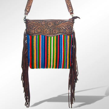 American Darling Cross Body Hand Tooled Saddle Blanket Genuine Leather Western Women Bag Handbag Purse | Crossbody for Cute